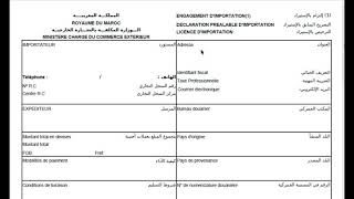 Engagement dimportation Titre d’importation PortNet [upl. by Swan]