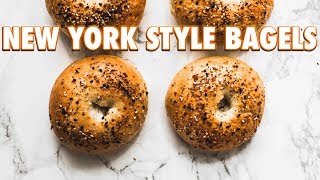 How To Make New York Style Bagels [upl. by Susejedairam]