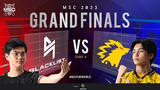 ID MSC Grand Finals  BLACKLIST INTERNATIONAL VS ONIC  Game 4 [upl. by Eidnim]