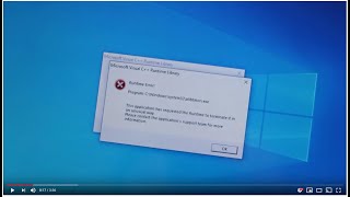 How To Fix Runtime Error For Windows 10  Any Computer [upl. by Atalie187]