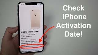 How To Check ANY iPhone Activation Date [upl. by Adaiha]