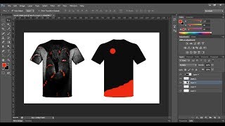 T shirt Design Photoshop CS6 [upl. by Nerdna541]