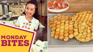 DIY Savory Bubble Waffles  Food Network [upl. by Yaya791]