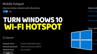 How To Turn Windows 10 Computer Into a WiFi Hotspot [upl. by Moth]