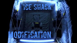 ICE Fishing Shack LED Light Modification  DIY Frabill  Clam [upl. by Najram]