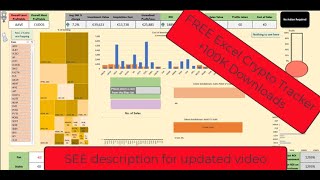 Track your cryptocurrency portfolio in an Excel Spreadsheet with live pricing data [upl. by Barhos313]