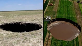 17YearOld Discovers and Nearly Falls Into Massive Sinkhole [upl. by Lamar]