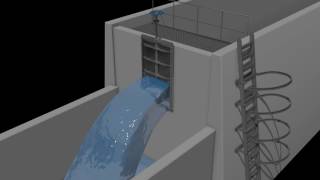 Orbinox Stainless MU Sluice Gate Animation [upl. by Ahsiekram]