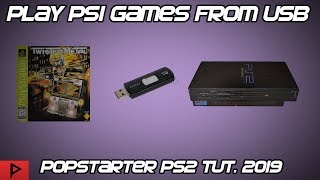 Play PS1 Games From PS2 USB Using Popstarter and OPL Tutorial 2019 [upl. by Ssalguod]