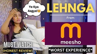 Designer MEESHO LEHNGA haul  Honest review  Worst Experience  fraud  gimaashi [upl. by Paza]