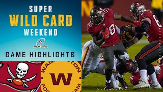 Buccaneers vs Washington Football Team Super Wild Card Weekend Highlights  NFL 2020 Playoffs [upl. by Eihtak]