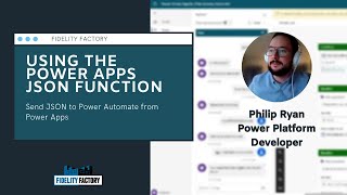 How to Use the Power Apps JSON Function to send data to Power Automate [upl. by Bowe]