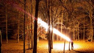 12 Gauge Dragons Breath AT NIGHT Smarter Every Day 2 [upl. by Hazrit]