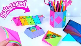 5 DIY CON PAPEL PARA EL REGRESO A CLASES [upl. by Lenhart495]