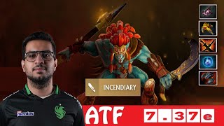 DOTA 2 ATF the HUSKAR OFFLANE 737e [upl. by Aetnuahs]