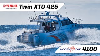 Noosa Cat 4100 Powered By Twin XTO 425hp Yamaha Outboards [upl. by Negaet660]