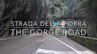 Scenic Gorge Road  Driving the Strada della Forra Lake Garda Italy [upl. by Arehs]