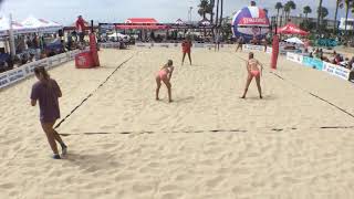 15U Final  AAU Beach Volleyball 2019  National Championships  Hermosa Beach [upl. by Harim]