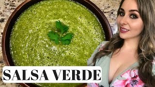 Mexican Salsa Verde How To  3 Step Recipe [upl. by Nahbois]