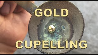 Cupellation  karat GOLD refining without acids [upl. by Ecilegna]