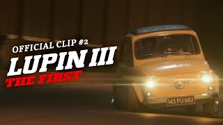 Lupin III The First Official Car Chase Clip GKIDS [upl. by Winzler682]