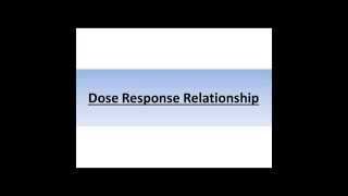 quotDose Response Relationshipquot Explained in a Simple Way [upl. by Schreibe]