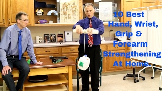 10 Best Hand Wrist Grip amp Forearm Strengthening Exercises at Home [upl. by Monney]