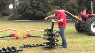 How To Use A Post Hole Digger by Everything Attachments [upl. by Naget287]