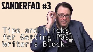 Tips and Tricks for Getting Past Writer’s Block—Brandon Sanderson [upl. by Orr]