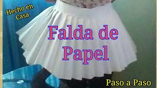 Cómo Hacer una falda de Papel [upl. by Airt293]