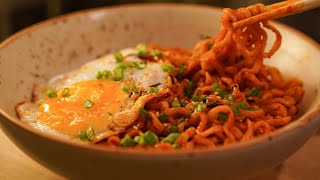 Korean Spicy Ramen Noodles Recipe [upl. by Theadora140]