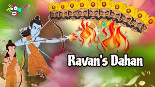 Ravans Dahan  Dussehra Story  Moral Stories  English Cartoon  Animated Bedtime Stories [upl. by Mozart715]