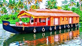 Beautiful Alleppey Houseboats  Kerala India [upl. by Ecnav]