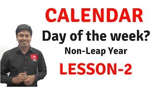 CalendarReasoningDay of the WeekNonLeap Year Lesson2 [upl. by Adaha]