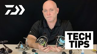 How to Remove and Swap the Handle on a Spin Reel Daiwa Tech Tips [upl. by Lody50]