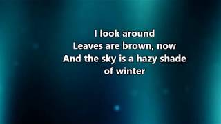 A Hazy Shade Of WinterSimon and GarfunkelLyrics [upl. by Noreik]