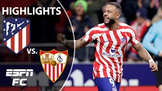 Atletico Madrid vs Sevilla  La Liga Highlights  ESPN FC [upl. by Ruthven]