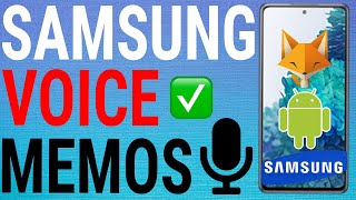 How To Record Voice Memos On Samsung Galaxy [upl. by Powe450]