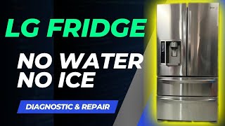 LG Fridge  Ice and Water Not Dispensing FIX [upl. by Llimaj]