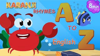 ABC SONG  SEA ANIMALS ALPHABET SONG A Z  KARANJI ENGLISH KIDS RHYMES amp SONGS [upl. by Newhall590]