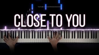 The Carpenters  Close To You  Piano Cover with Strings with Lyrics amp PIANO SHEET [upl. by Lucilla404]