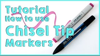 Tutorial How to use Chisel Tip Markers [upl. by Ernaline]