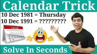 Calendar Reasoning Trick [upl. by Leipzig]