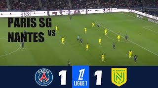 PSG vs Nantes 11  2024 Ligue 1  Match Highlights [upl. by Araj]