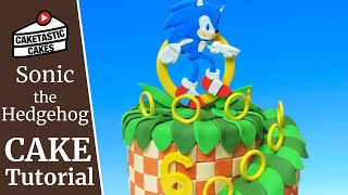 Sonic Cake Tutorial  How to Make a Sonic The Hedgehog Cake  Cake Decorating Video by Caketastic [upl. by Delle]