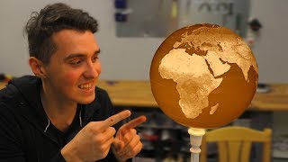 HUGE 3D Printed Spherical Lithophane Globe  100H PRINT [upl. by Imoan541]