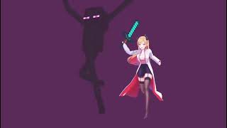 Hololive Choco Sensei Chasing down the Enderman [upl. by Sindee159]