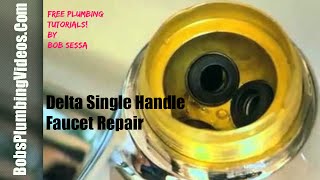 Delta Faucet Repair Single Handle [upl. by Epilihp]