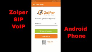 Configure Zoiper IAX SIP VOIP Softphone App with a SIP Account on Android Phone [upl. by Schaeffer326]