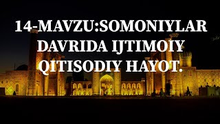 7SinfÕZTARIXI14MavzuSOMONIYLAR DAVRIDA IJTIMOIY IQTISODIY XAYOT [upl. by Arola]